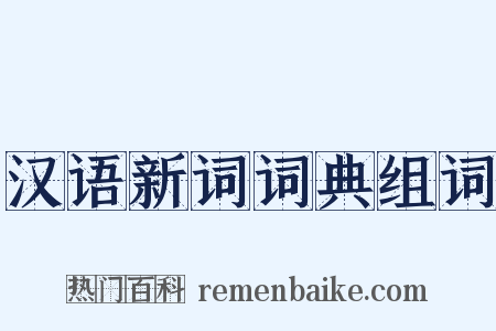 汉语新词词典组词是什么意思的图片